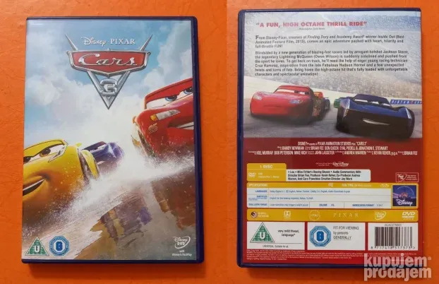 Cars 3 Disney pixar DVD