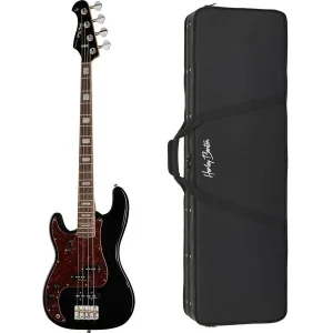 Harley Benton MV-4PJ LH Black w/Case Bass Gitara