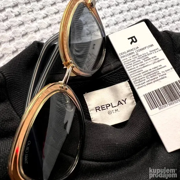 REPLAY ORIGINAL NOV zenski crni duks XXS - S etiketa poklon