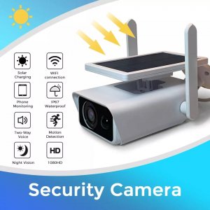 Solarna IP WiFi kamera 2 Mpix 1080p Full HD