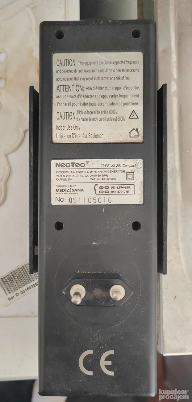 Jonizator i prečistač vazduha Medisana NEO-TEC XJ-201 - KupujemProdajem