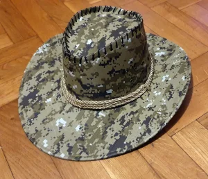 Militari print platneni kaubojski sesir