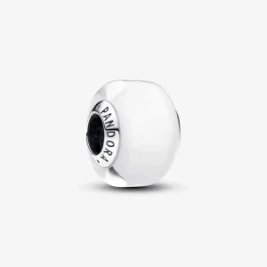 PANDORA privezak Beli Murano srebro ale s925 793118C00