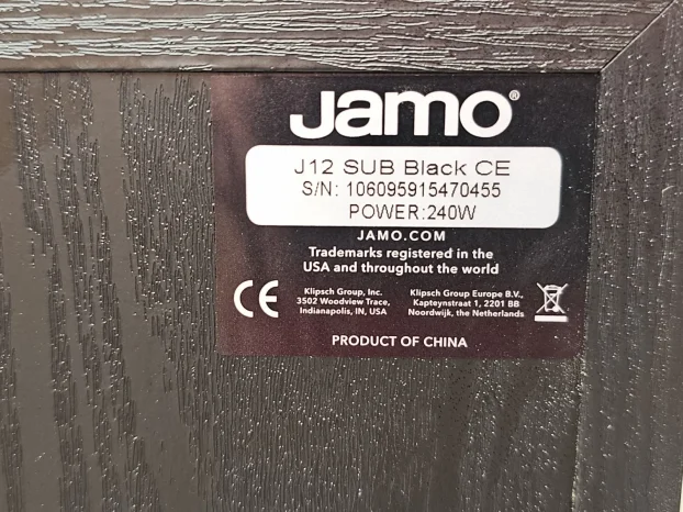 Jamo J12 - Powered Subwoofer 400 Watt / 12 Inch Bass