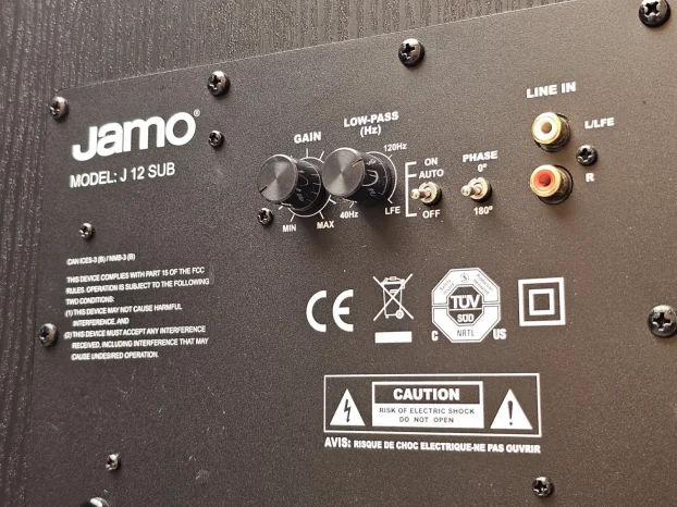 Jamo J12 - Powered Subwoofer 400 Watt / 12 Inch Bass