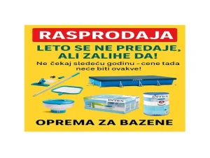 Velika RASPRODAJA opreme ZA BAZENE!