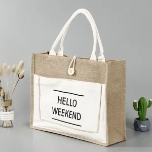 Hello Weekend - torba od pamuka i lana