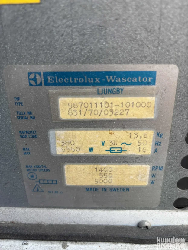 Masina za susenje vesa Electrolux 14 kg industrijska