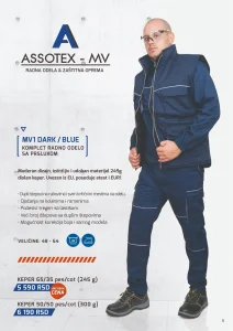 Radne pantalone MV3 PREMIUM od 48 do 64 više modela