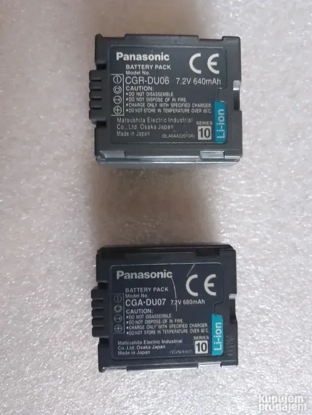 Panasonic punjac VSK0651 baterija Video kamera