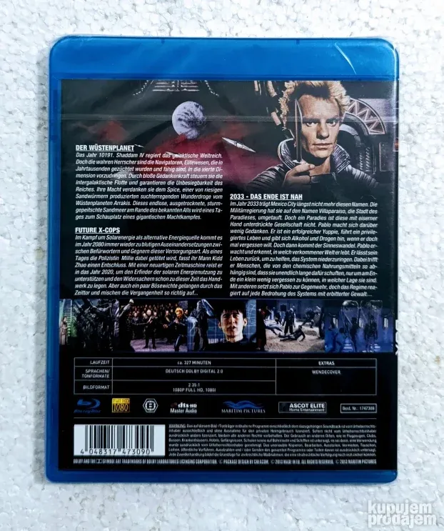 Sci-fi Kult Box-Blu Ray Disc CELOFAN
