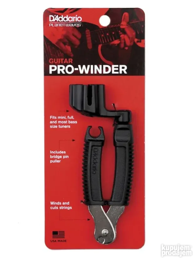 Planet Waves PRO-WINDER Black Motalica za žice DP0002