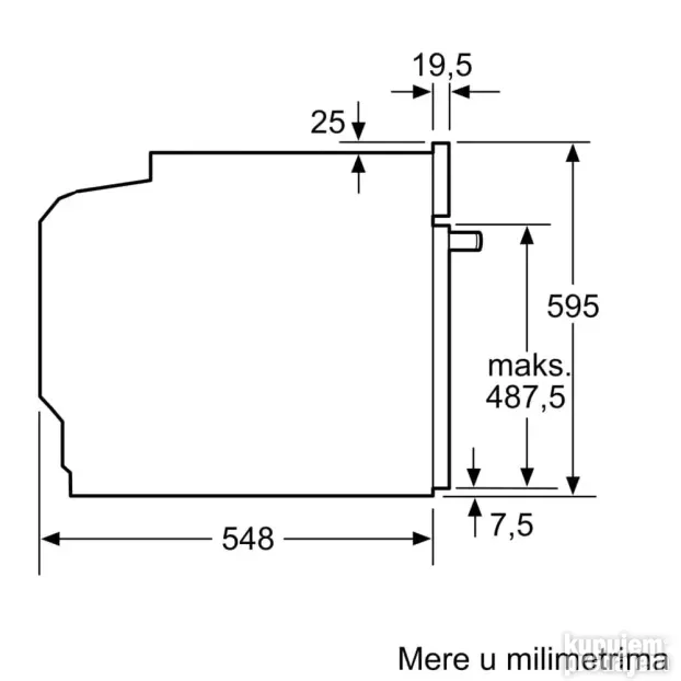 BOSCH HBA514BB3 Ugradna Rerna