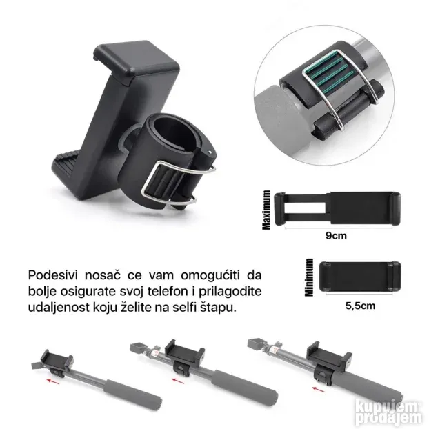 Selfie stick sa Type C kablom - NOVO