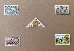 AFRIKA-poštanske vintage marke, 5 različ. markica, 5 zemalja