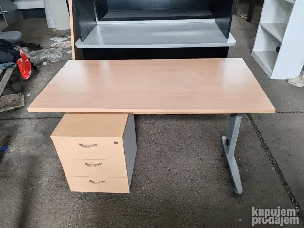 Stolovi kancelarijski sa metalnim postoljem dim 140x70cm