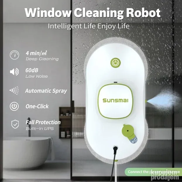 Robot za čišćenje pranje prozora sa app za mobilni SUNSMAI