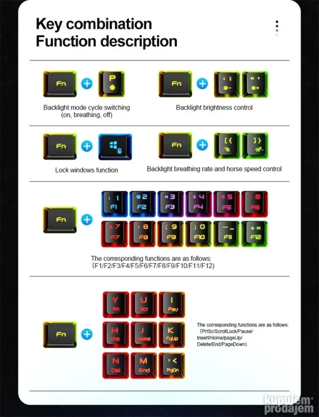 FOREV FV-61 Gaming, RGB, Mechanical feel