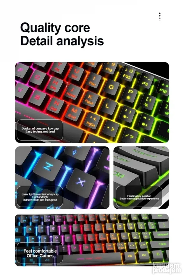 FOREV FV-61 Gaming, RGB, Mechanical feel
