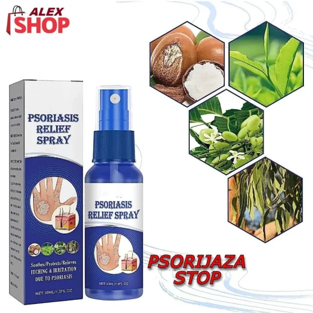 Biljni sprej protiv psorijaze, crvenila i perutanja kože ECO