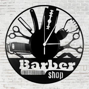 Bakelite wall clock barber