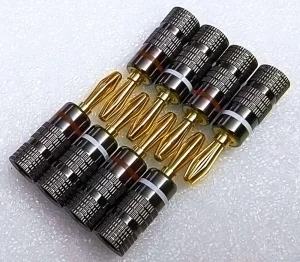 HiFi Audio Nakamichi Banana Činč 4mm BF (gold) 8 komada