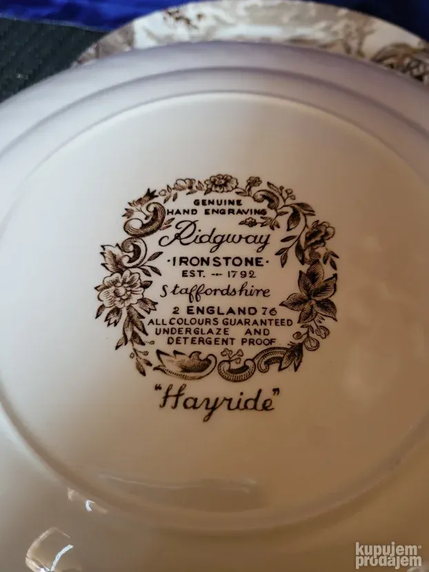 Set Ironstone Staffordshire Engleska 70te.