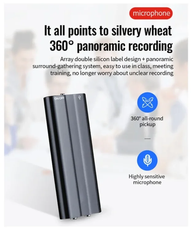 Prisluskivac R21 Bubica Skrivena Digitalni Snimac Glasa 90h