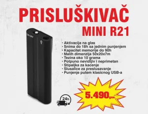 Prisluskivac R21 Bubica Skrivena Digitalni Snimac Glasa 90h