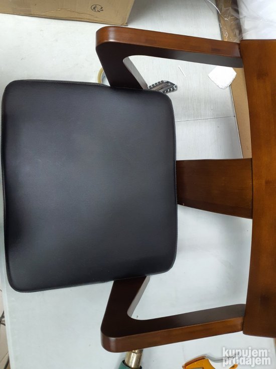 Drvena Stolica + Koza 52x46x76cm - BOBOCHIC