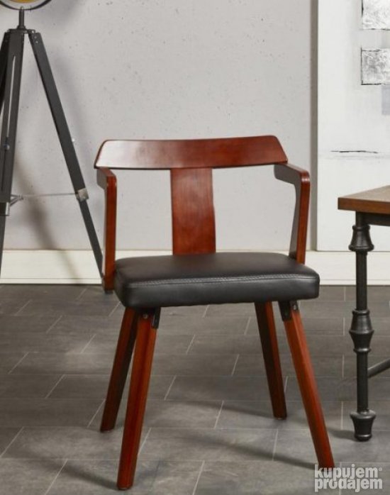 Drvena Stolica + Koza 52x46x76cm - BOBOCHIC
