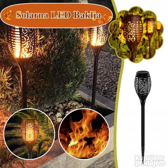 Solarna Baklja- MANJA- LED Tehnologija IMITACIJA PLAMENA