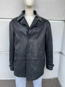 VERSACE Muska crna KOZNA jakna ORIGINAL Vel L XL