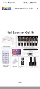 Set za nokte i mini lampa