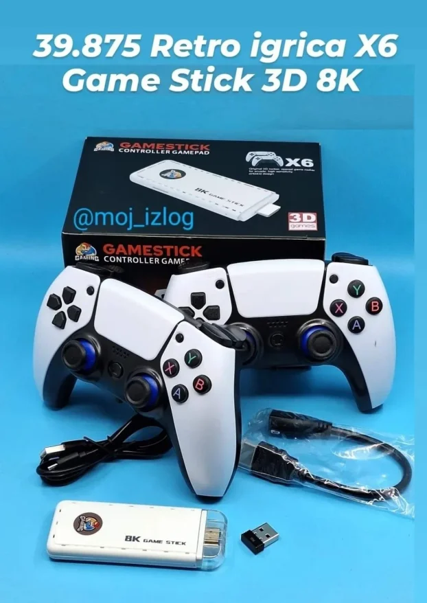 X6 40.000 igrica M8 20.000 Retro igrica HDMI Stick konzola