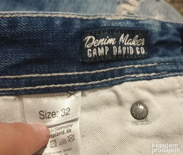 Camp David muški dzins velicina 32