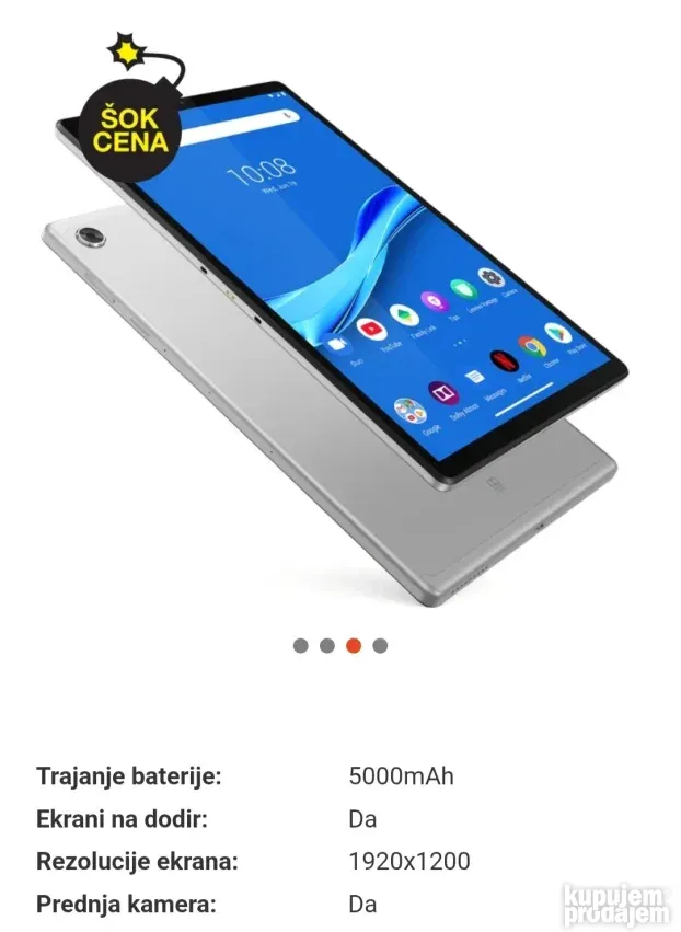 Lenovo tablet m10  4/64 NOVO 10.3 inci