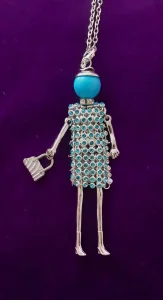 Ogrlice gospodjice- plavi cirkoni