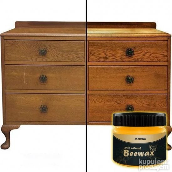 Beewax pčelinji vosak za drvene površine 1+1 Gratis