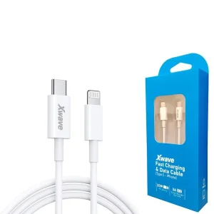 Xwave TIP-C - iPhone M/M 1m 3A /beli /20w Kabl USB