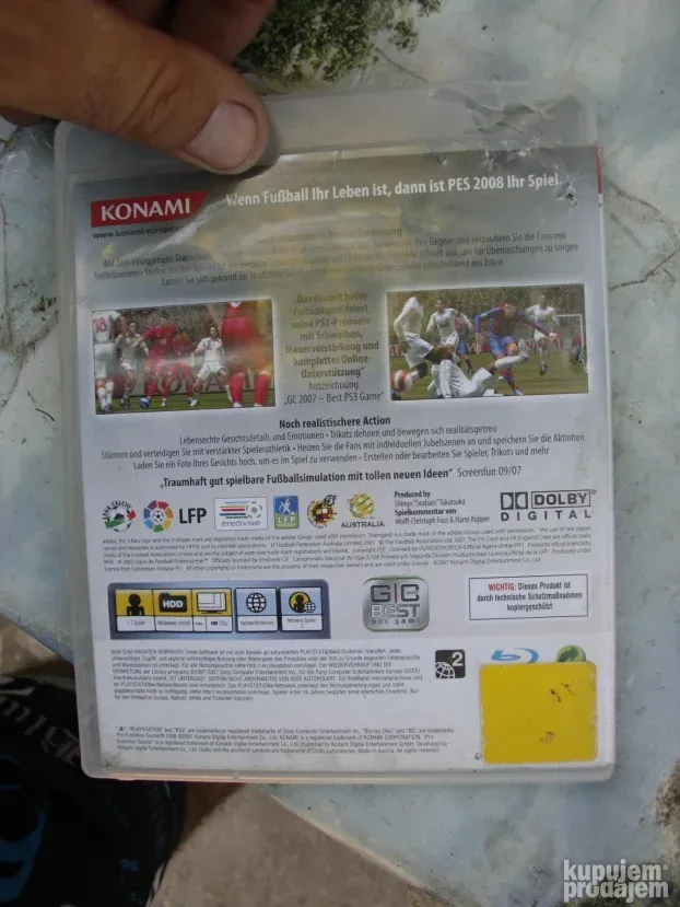 igrica original fudbal pes 2008 za sony 3