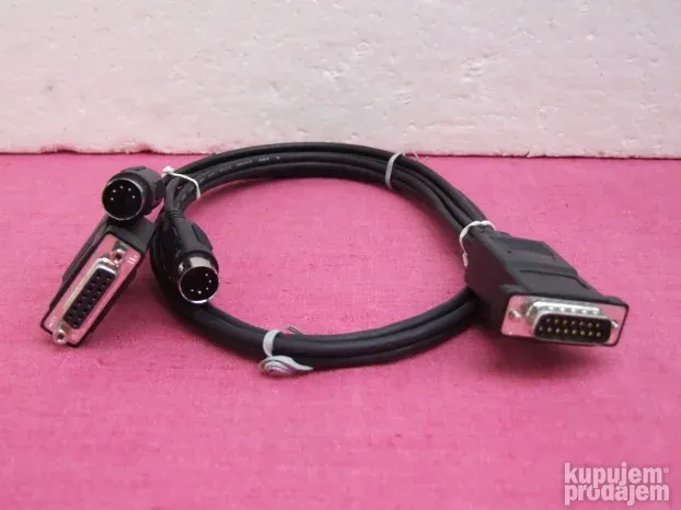 Kabal 2x 5 pin DIN na 2 x 15 pin zenski na muski serial