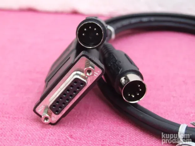 Kabal 2x 5 pin DIN na 2 x 15 pin zenski na muski serial