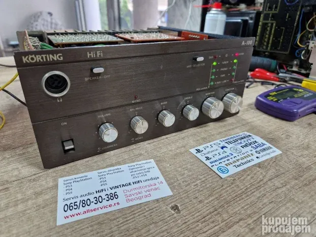 Servis vintage Korting pojačala, popravka Korting HiFi