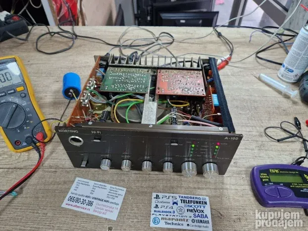 Servis vintage Korting pojačala, popravka Korting HiFi