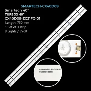 ES-712 CX40D09-ZC21FG-01 9S1P LED TRAKE