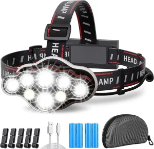 -LED čeona lampa, punjiva, 18000 l, 8 led modova