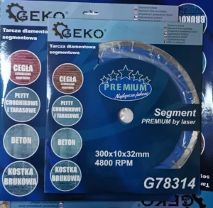 Dijamantska Ploča za sečenje beton PREMIUM 230 mm Geko