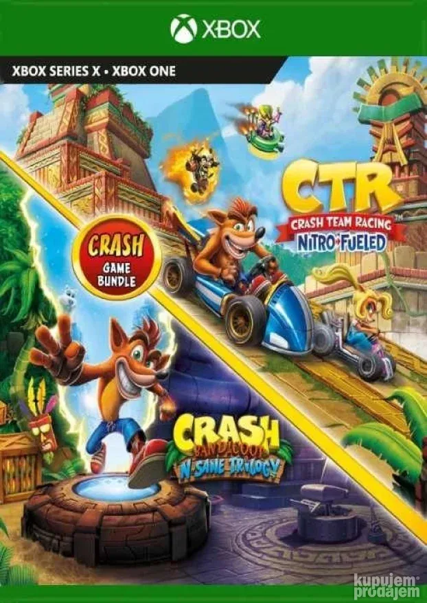 Crash Bandicoot N Sane Trilogy+ Crash Team Racing Xbox KupujemProdajem