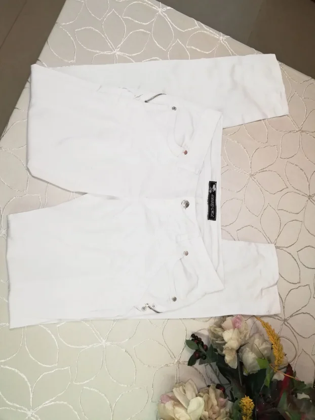 bele ženske plitke pantalone BINNY GIRLvel.40